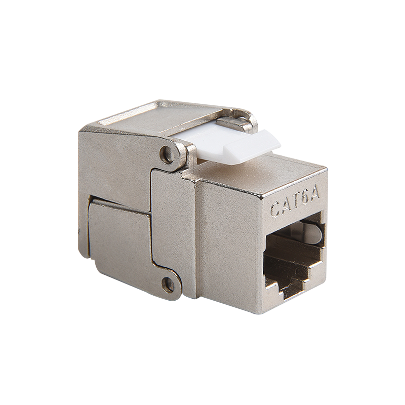 SMT-1049T8C6A-FTP 180 درجه محافظ Cat6a Toolless Keystone Jack
