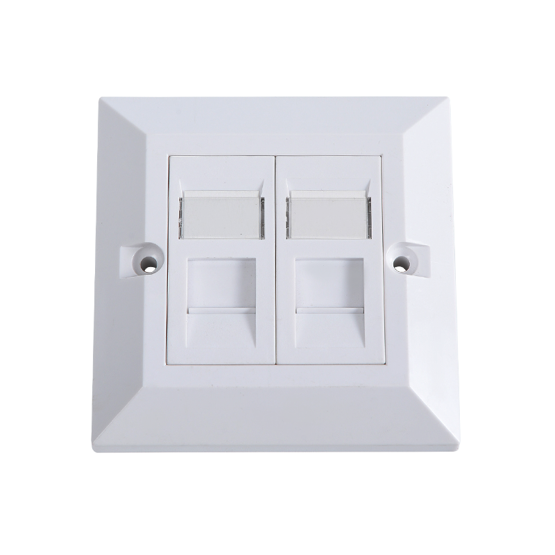 SMT-4306-86X-2P دو درگاه Beveled Frame 45 ° UK Type Face Plate